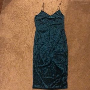 Emerald Green Velvet dress